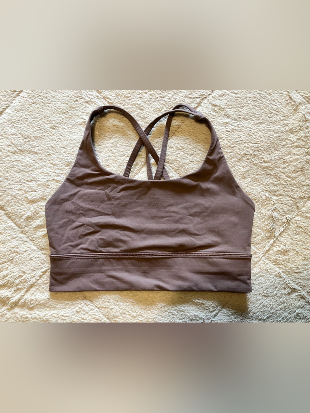 🍋lululemon athletica - Longline Energy bra - Dusty rose/purple - women’s sz 8